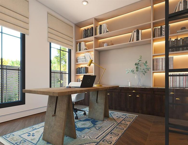 Furnished interior view inside a new home in , Dallas (Image 8).