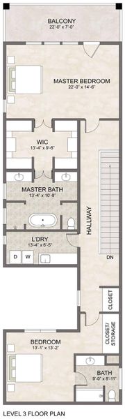 2D floor plan layout of this home in , Galveston, TX (Image 5).
