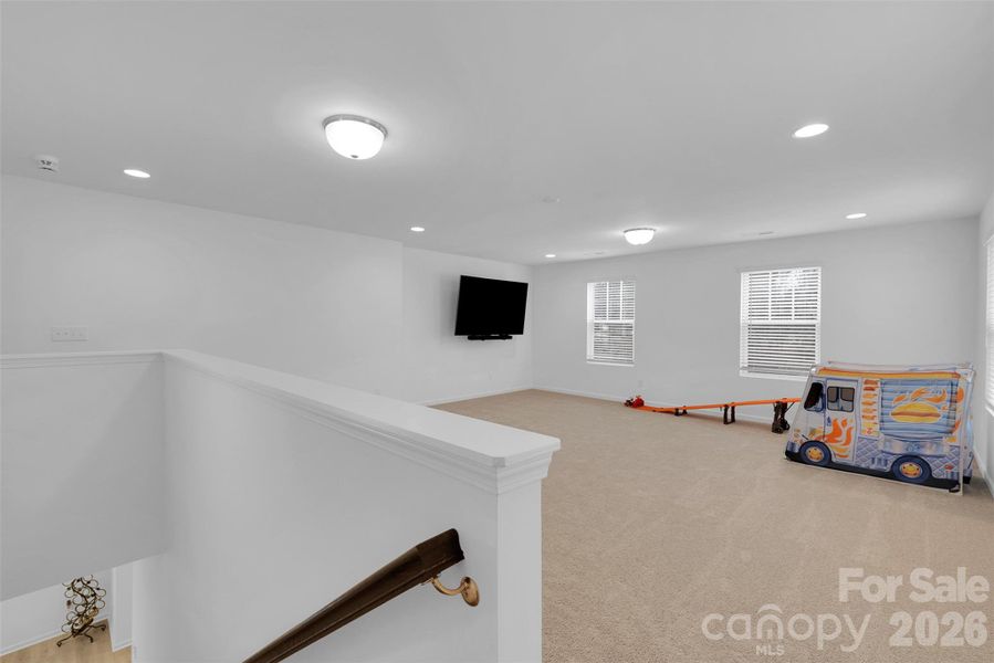 Top of stairs into HUGE loft