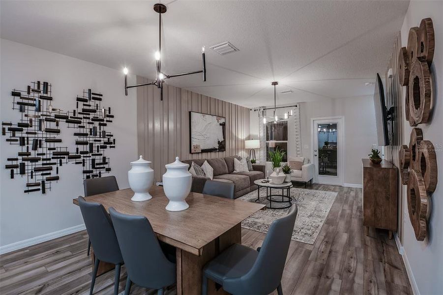 virtually staged/model home