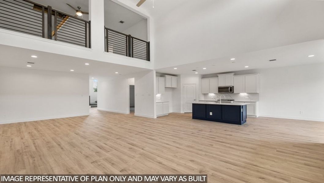 Representative furnished interior of a home built from the 3171 by D.R. Horton in River Ranch Estates, Dayton (Image 7).