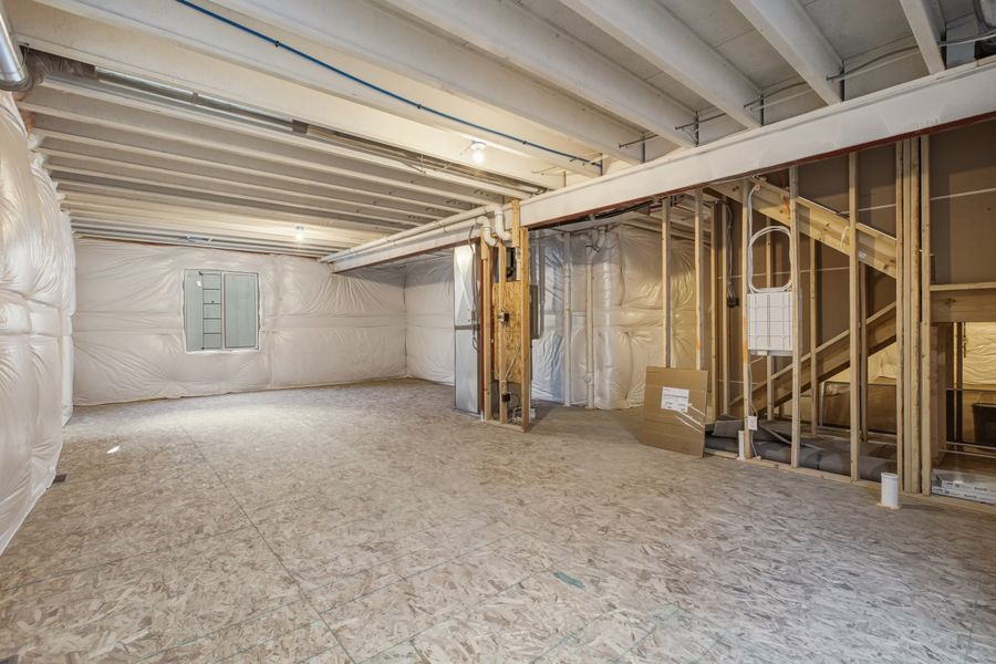 In-progress construction of a new home in Highlands Preserve, Mead, CO (Image 20).