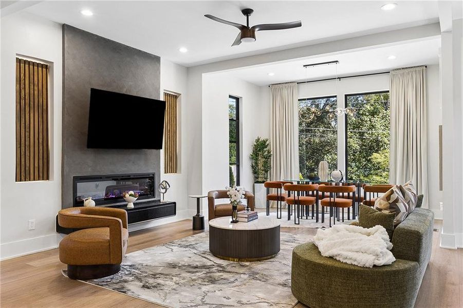 Furnished interior view inside a new home in , Atlanta (Image 17).
