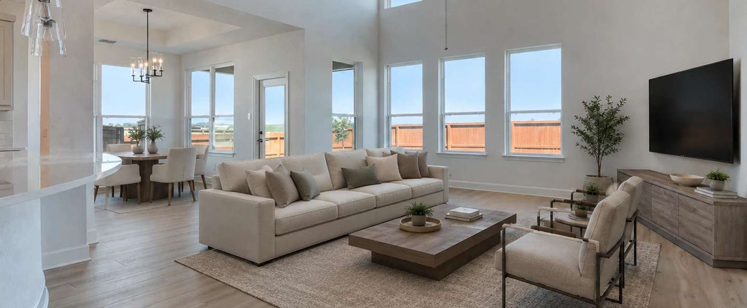 Representative furnished interior of a home built from the Barnett by Ashton Woods in Megan's Landing, Castroville (Image 5). Representative furnished interior of a home built from the Barnett by Ashton Woods in Megan's Landing, Castroville (Image 5).