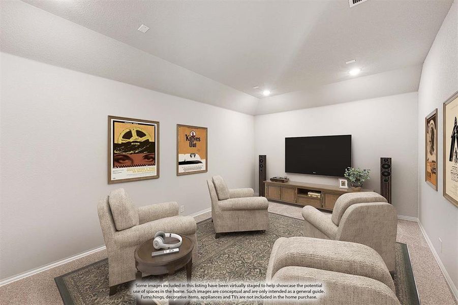 Furnished interior view inside a new home in Hayes Crossing, Midlothian (Image 6).