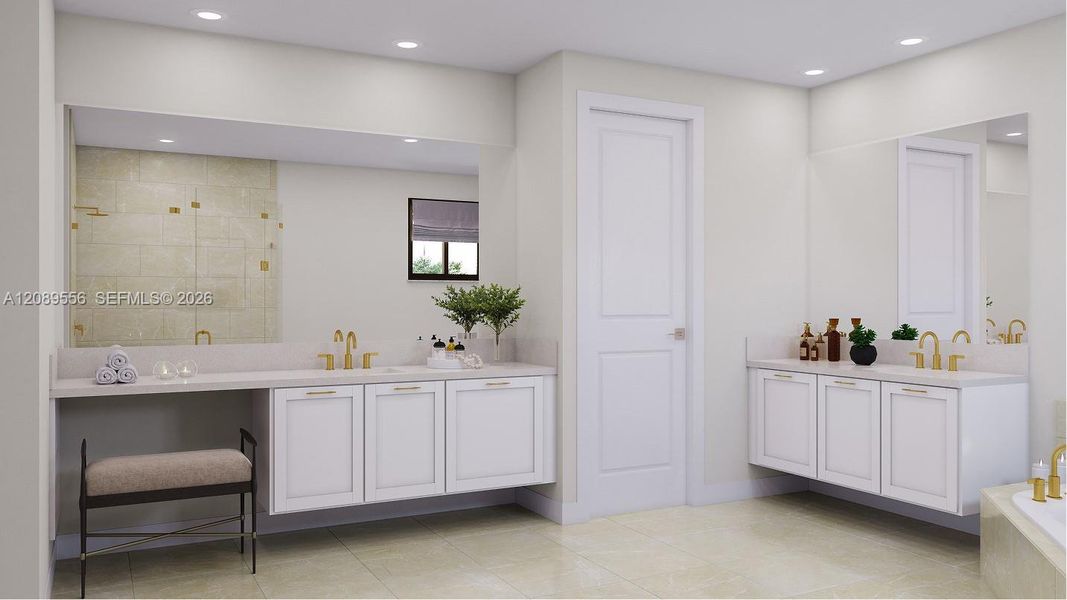 Furnished interior view inside a new home in Parkland Royale, Parkland (Image 10).