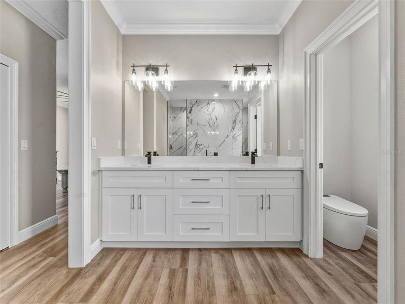 Furnished interior view inside a new home in , Tampa (Image 47). Furnished interior view inside a new home in , Tampa (Image 47).