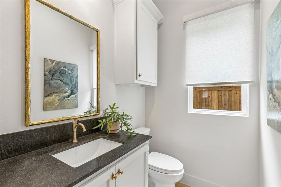 Downstairs powder bath