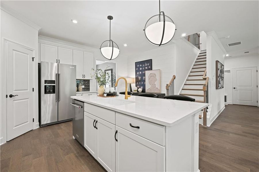 Furnished interior view inside a new home in Briar Creek, Atlanta (Image 26).