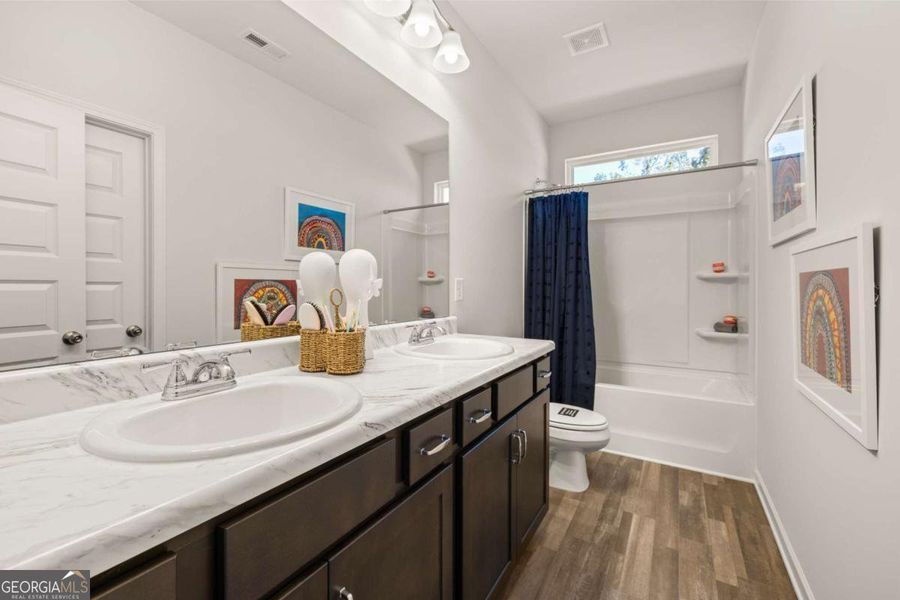Furnished interior view inside a new home in Maddox Station, Eatonton (Image 22).
