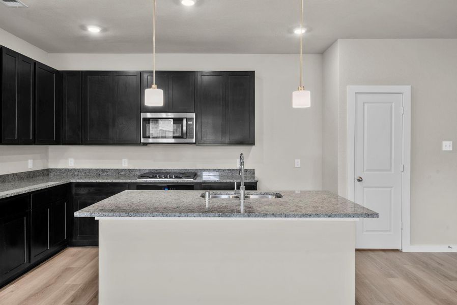 Furnished interior view inside a new home in Windrose Green 50', Angleton (Image 8).