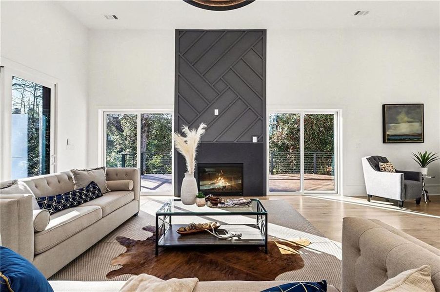 Furnished interior view inside a new home in , Atlanta (Image 18). Furnished interior view inside a new home in , Atlanta (Image 18).