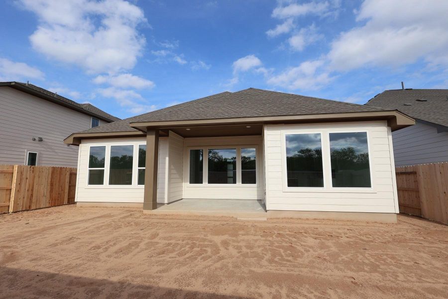 Exterior details and patio area of a home in Lagos Reserve, Manor (Image 4).