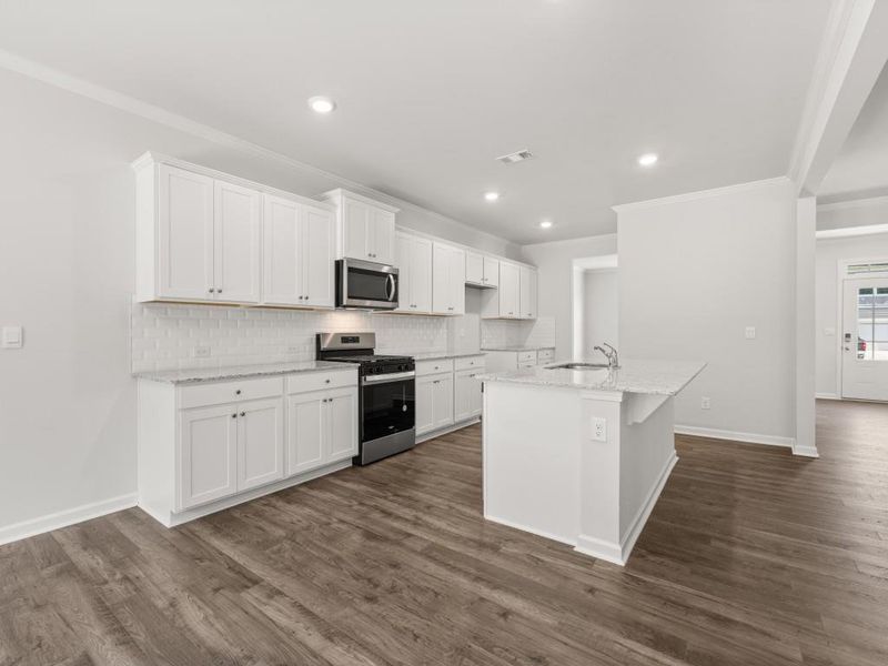 Furnished interior view inside a new home in Parkside at Carter Grove, Cartersville (Image 15).
