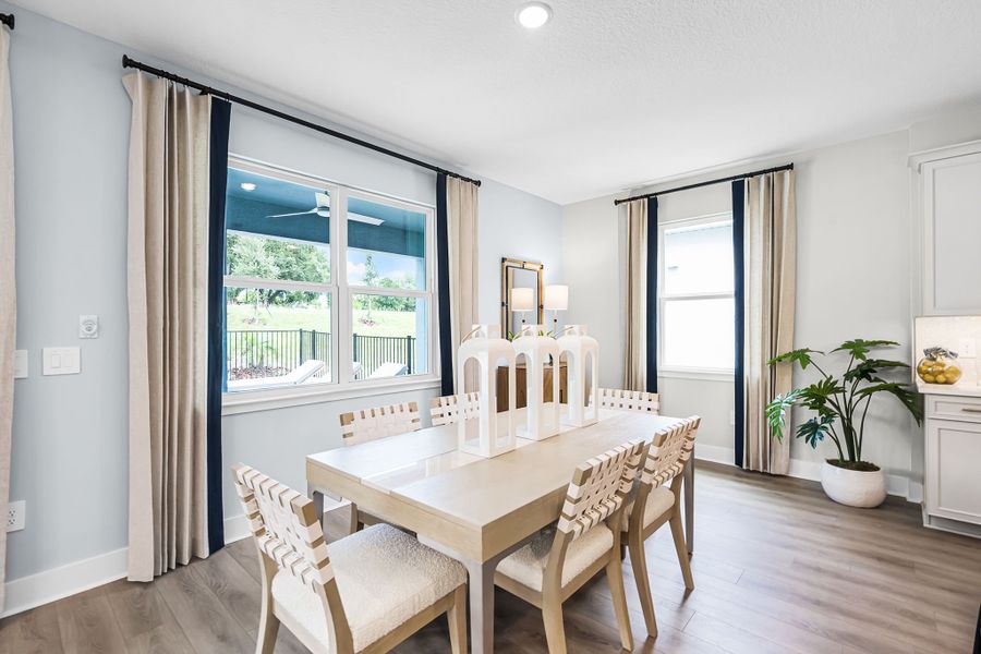 Dining Room with Lots of Natural Lighting