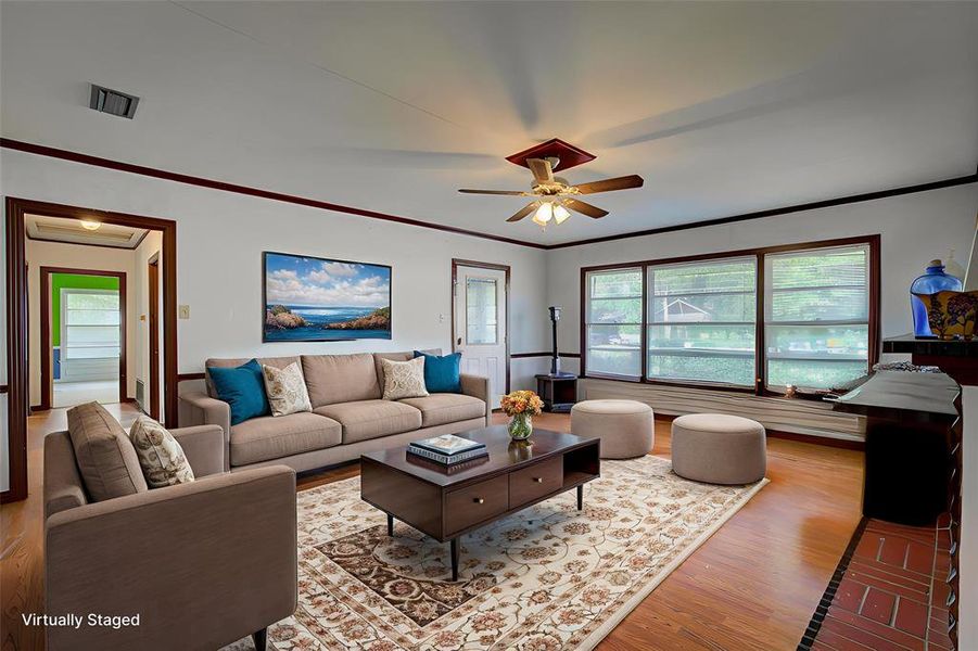 Virtually Staged Living Room Concept