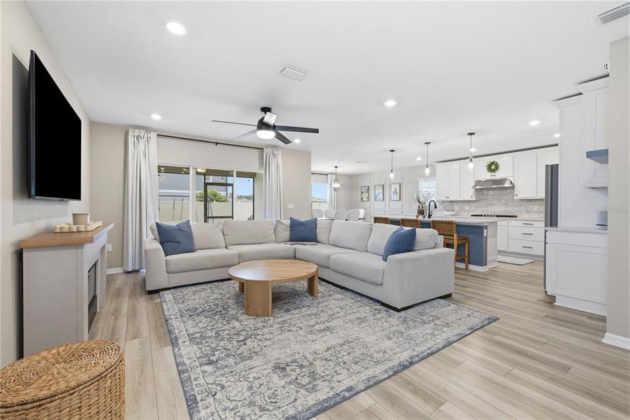 Furnished interior view inside a new home in , Land O' Lakes (Image 17). Furnished interior view inside a new home in , Land O' Lakes (Image 17).