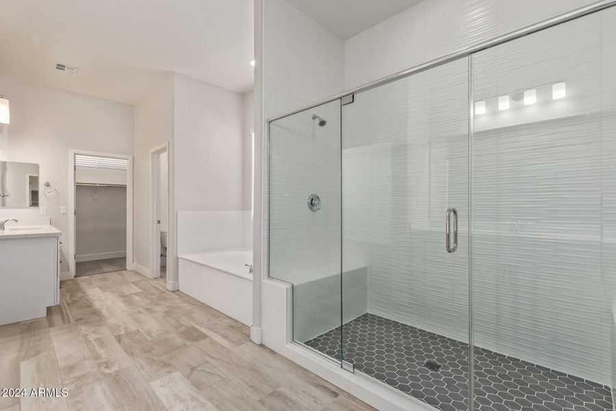 Walk-in Double shower