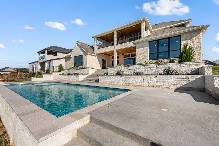 Exterior details and patio area of a home in The Resort on Eagle Mt. Lake, Fort Worth (Image 31).