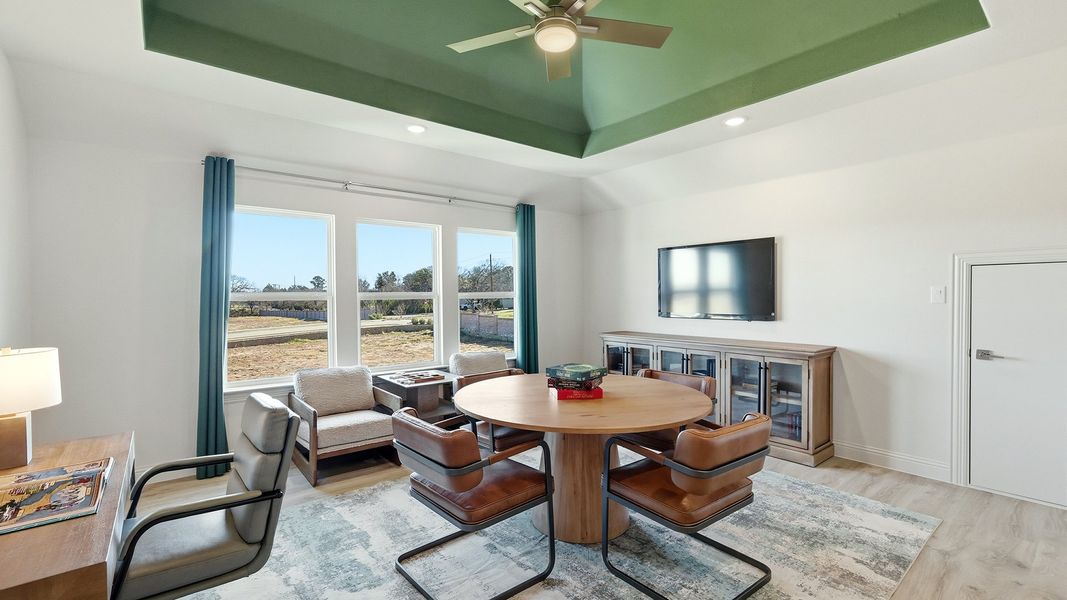 Representative furnished interior of a home built from the Dartmouth by DRB Homes in Green Meadows Classic, Celina (Image 25). Representative furnished interior of a home built from the Dartmouth by DRB Homes in Green Meadows Classic, Celina (Image 25).