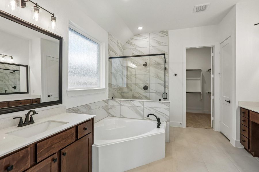 Furnished interior view inside a new home in The Highlands, Porter (Image 10).