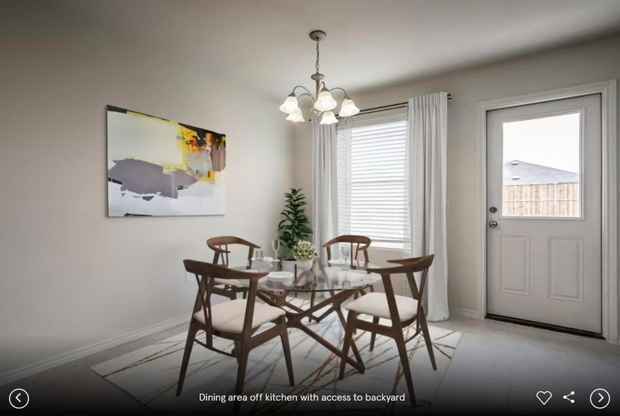 Interior photos- Photo of Centex model home with same floor plan, not of actual home listed.