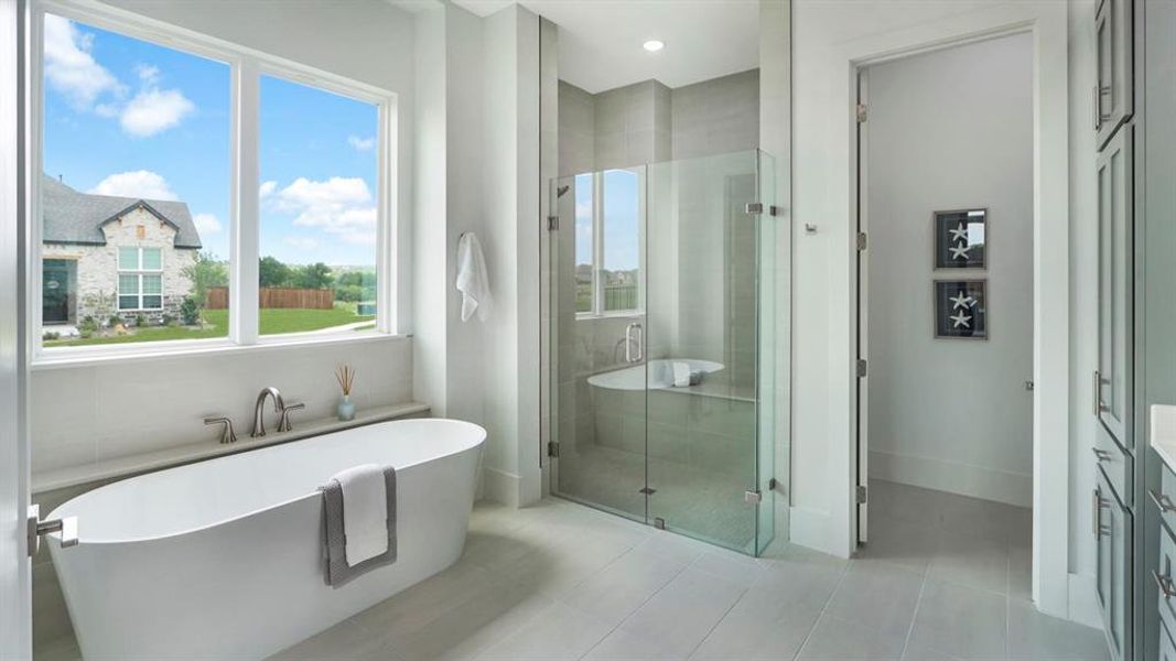 Furnished interior view inside a new home in Rio Vista at Kelly Ranch, Aledo (Image 28).