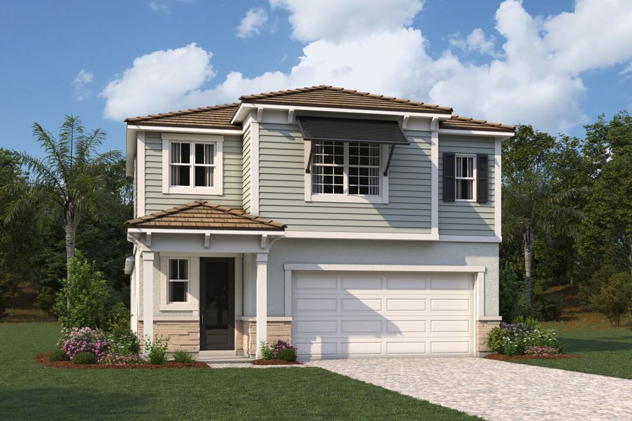 Representative exterior photo of a completed home built from the Brookstone by Mattamy Homes in Summerlit, Naples, FL (Image 1). Representative exterior photo of a completed home built from the Brookstone by Mattamy Homes in Summerlit, Naples, FL (Image 1).
