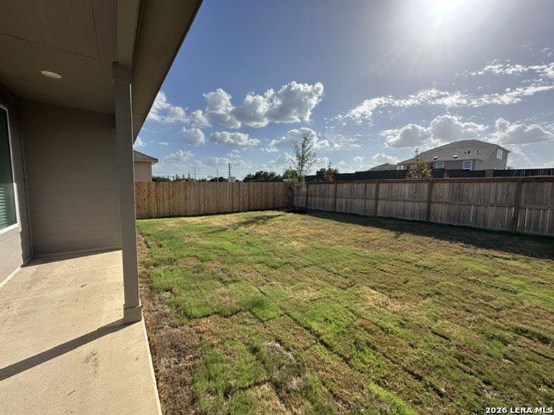 Exterior details and patio area of a home in Juniper Ranch, Spring Branch (Image 2).