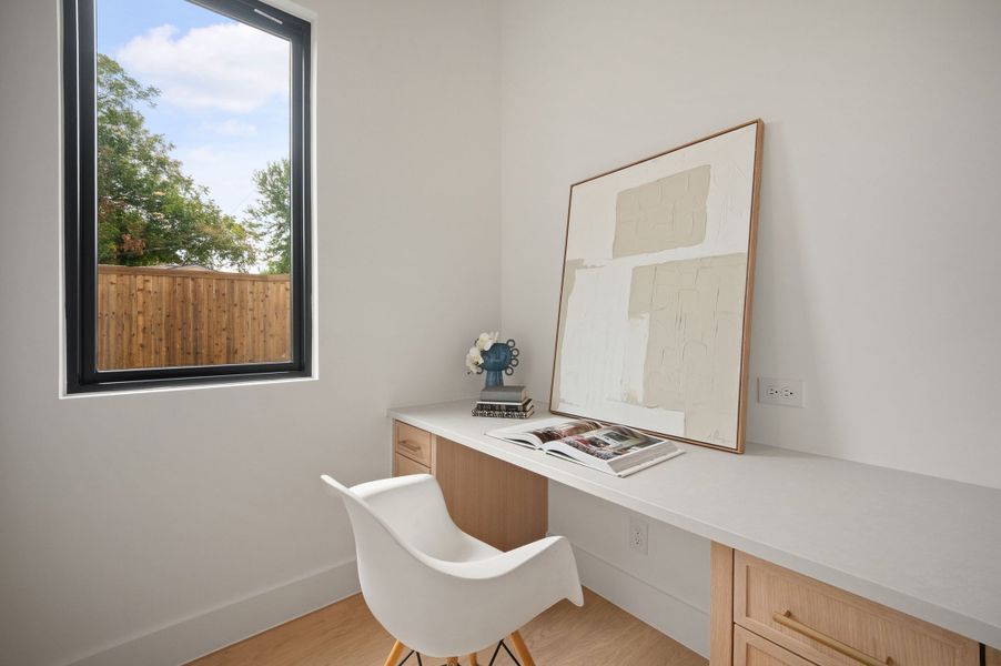 Furnished interior view inside a new home in , Dallas (Image 11).