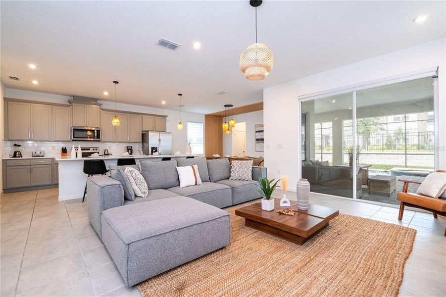 Furnished interior view inside a new home in , Kissimmee (Image 17).
