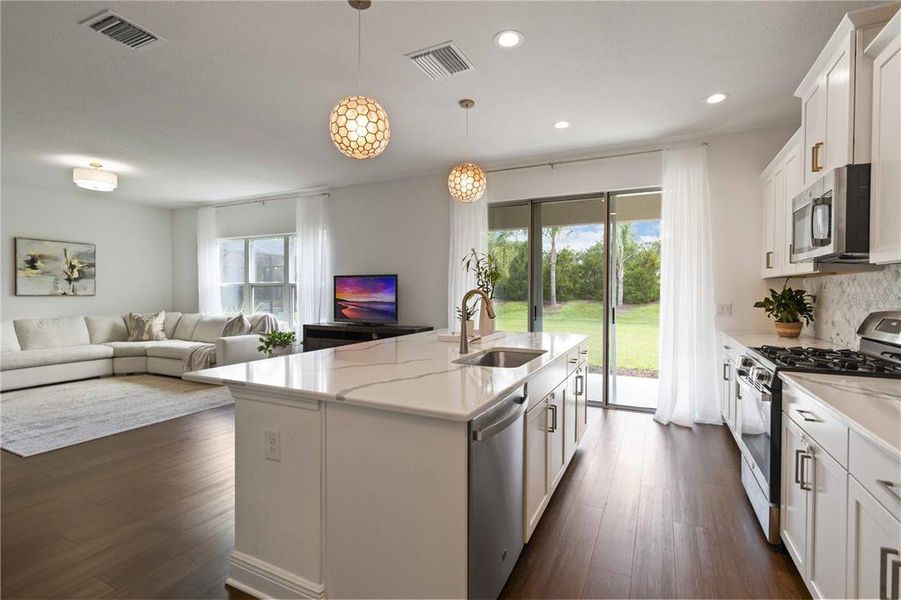 Furnished interior view inside a new home in , Sarasota (Image 31).