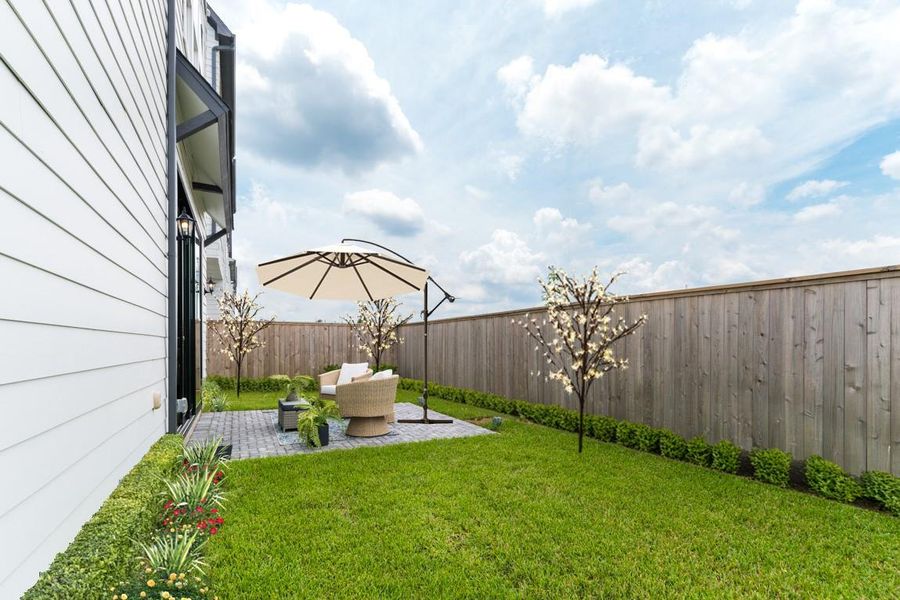yard similar to this size but a little bigger (40ft x 18ft)