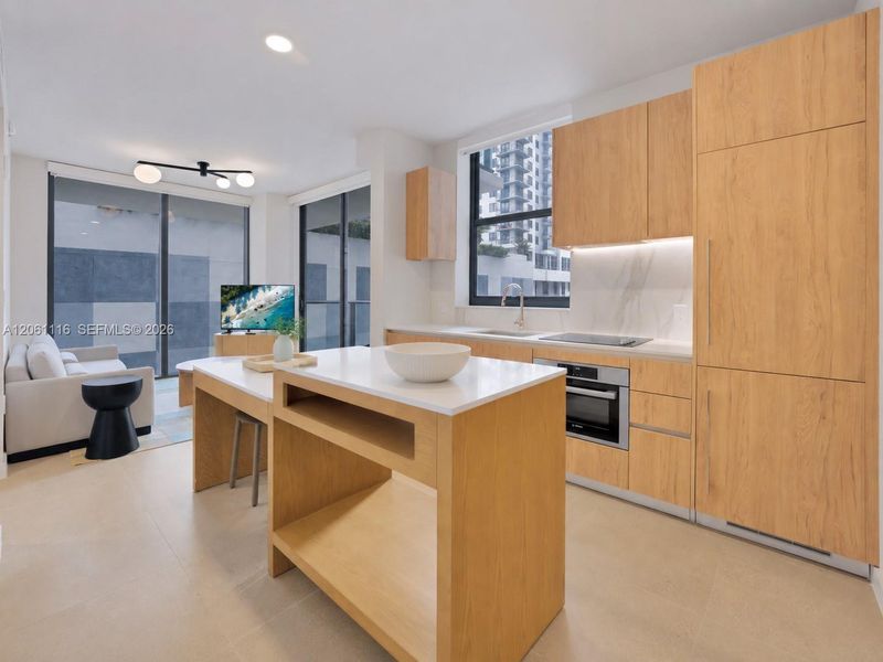 Furnished interior view inside a new home in , Miami (Image 6).