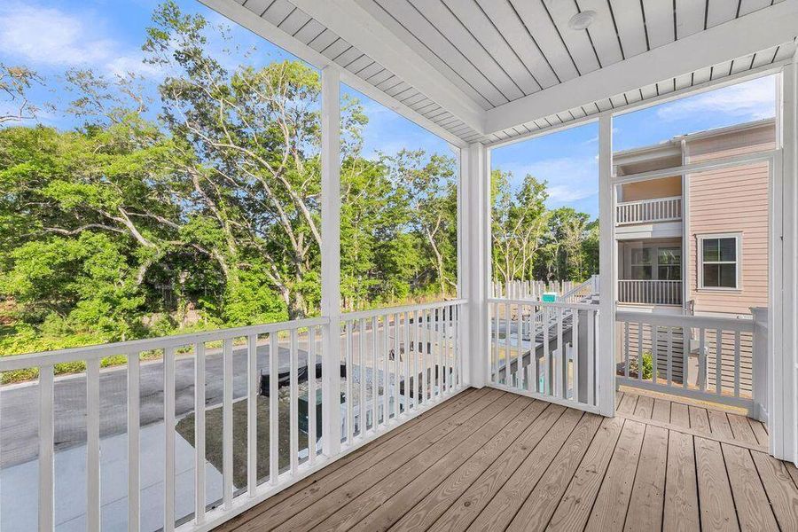 Exterior details and patio area of a home in Central Park, Charleston (Image 19). Exterior details and patio area of a home in Central Park, Charleston (Image 19).