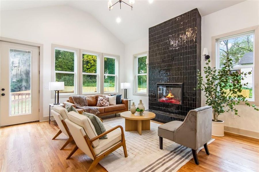 Furnished interior view inside a new home in , Atlanta (Image 7).