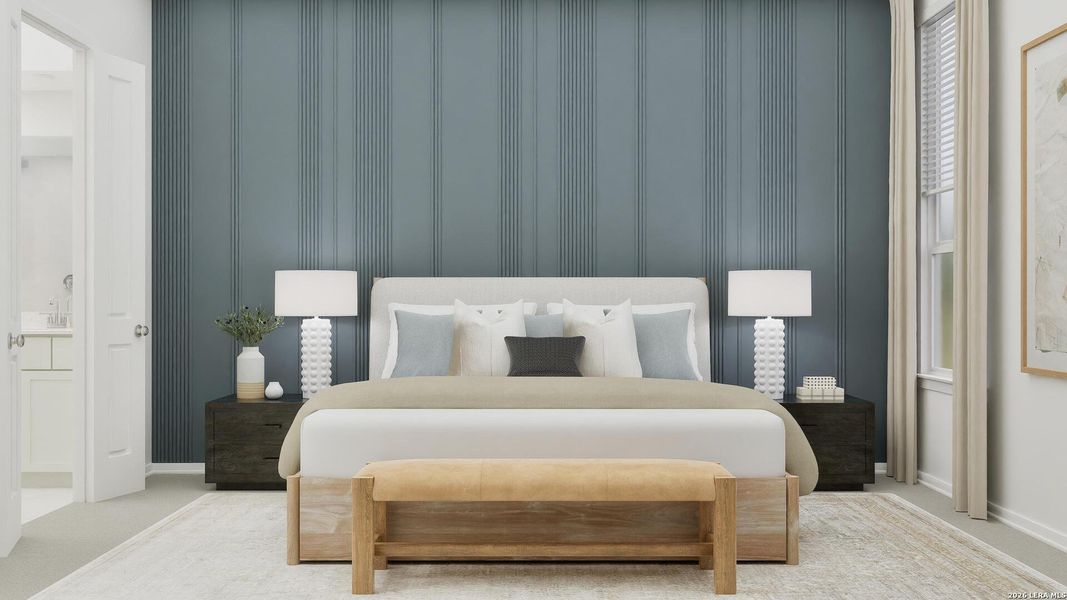 Furnished interior view inside a new home in Gatehouse, New Braunfels (Image 26).