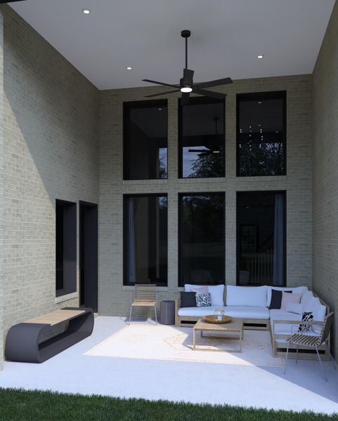 The Whitney Outdoor Living Area