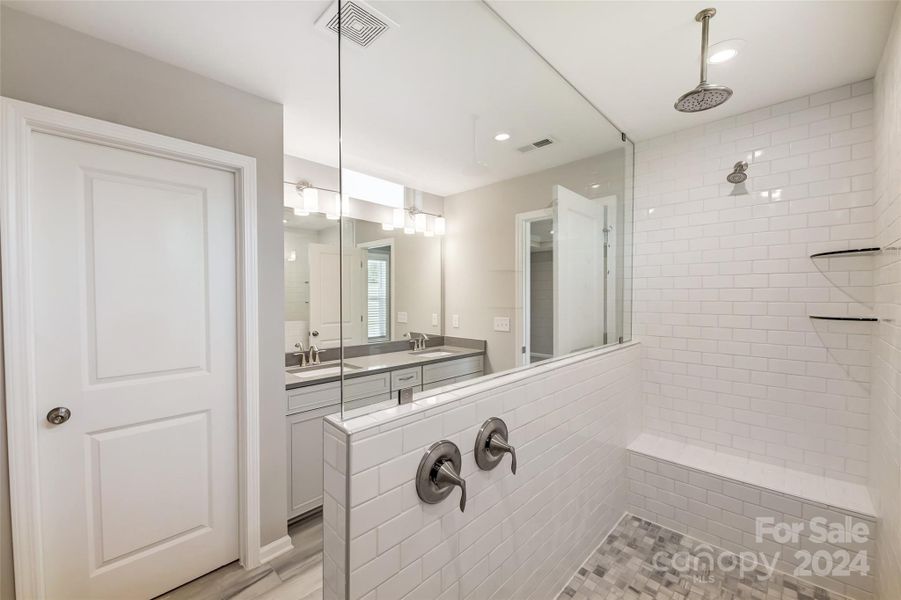 Primary Bedroom Spa-Bathroom with Custom Walk-In Shower