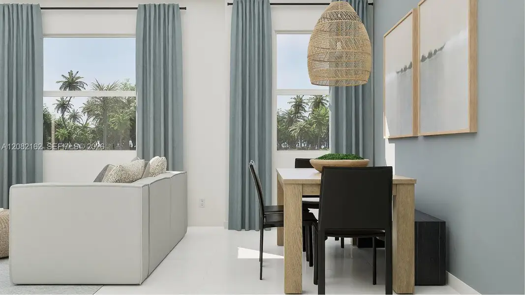 Furnished interior view inside a new home in Emerald Palms, Miami (Image 5).