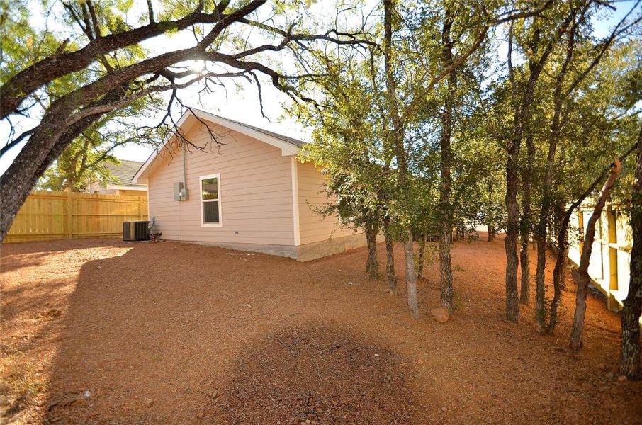 Exterior details and patio area of a home in , Kingsland (Image 2). Exterior details and patio area of a home in , Kingsland (Image 2).