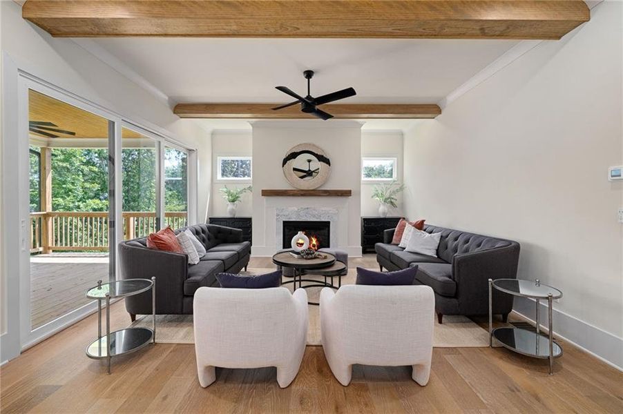 Furnished interior view inside a new home in , Atlanta (Image 8).