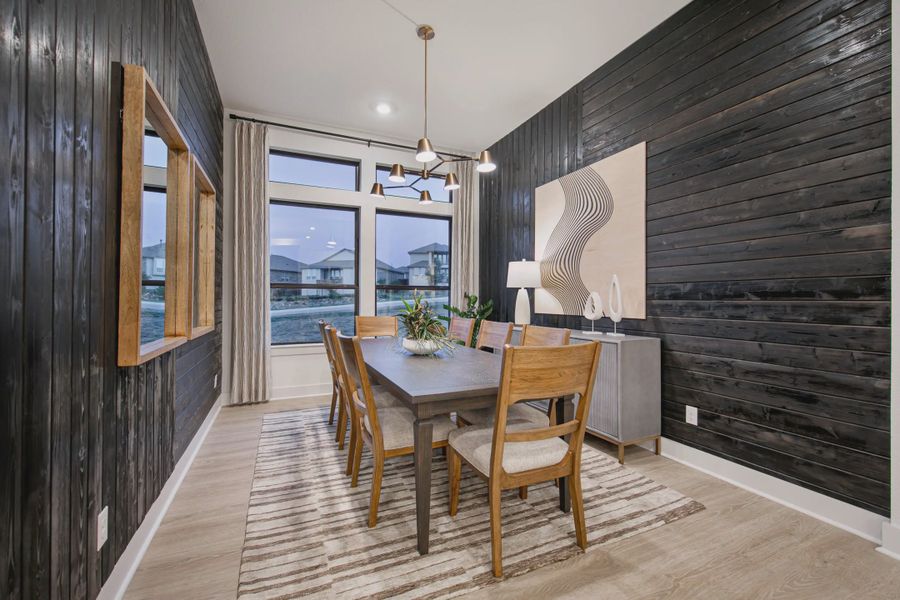 Representative furnished interior of a home built from the Kimberly by Chesmar Homes in Sweetwater, Austin (Image 12). Representative furnished interior of a home built from the Kimberly by Chesmar Homes in Sweetwater, Austin (Image 12).