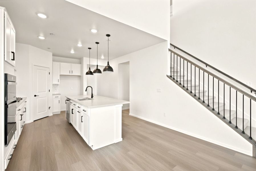 Furnished interior view inside a new home in Cordovan, Longmont (Image 8). Furnished interior view inside a new home in Cordovan, Longmont (Image 8).