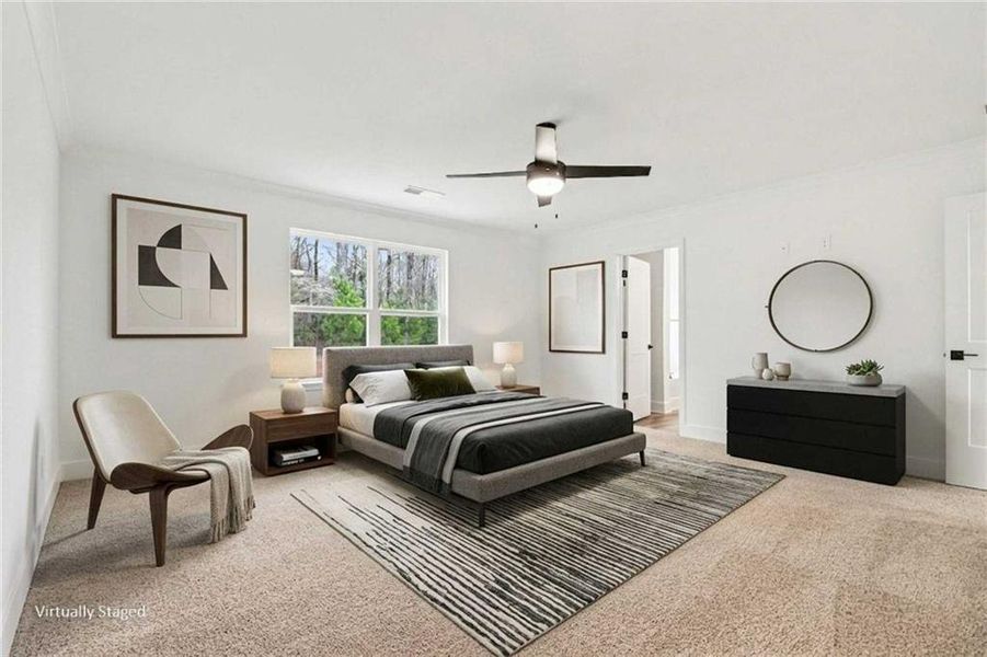 Furnished interior view inside a new home in Thunder Ridge, Dawsonville (Image 8).
