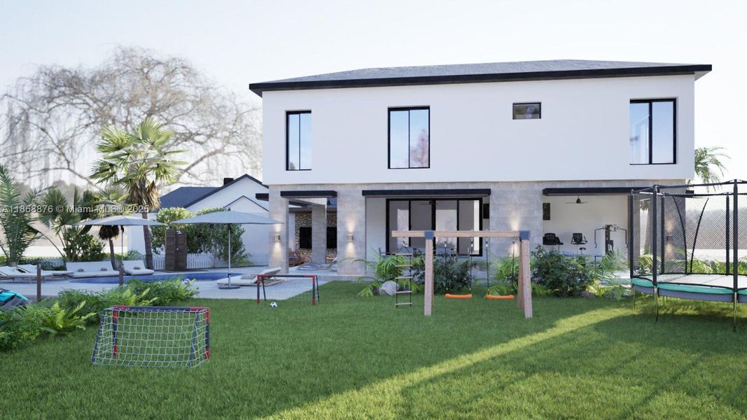Front exterior of a new home in , Key Colony Beach, FL, highlighting curb appeal (Image 13). Front exterior of a new home in , Key Colony Beach, FL, highlighting curb appeal (Image 13).