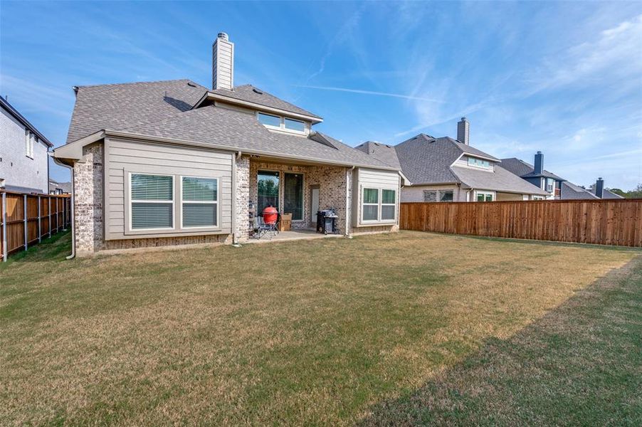 Exterior details and patio area of a home in Mockingbird Hills 60-65, Joshua (Image 1). Exterior details and patio area of a home in Mockingbird Hills 60-65, Joshua (Image 1).