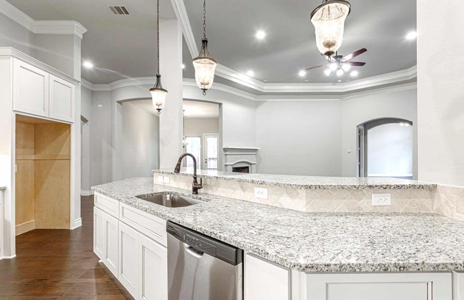 Representative furnished interior of a home built from the 3616 by Ravenna Homes in Artavia 70′, Conroe (Image 9).
