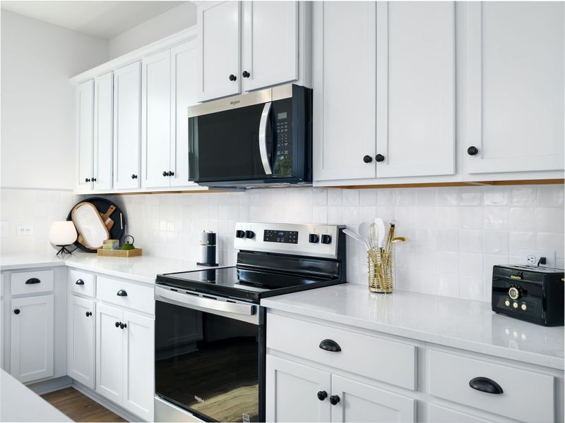 Close-up of interior finishes inside a home in Village at Reedy Creek Townhomes, Charlotte (Image 16).