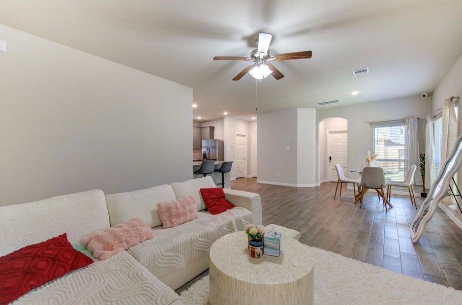 Furnished interior view inside a new home in Rosehill Meadow, Tomball (Image 12).